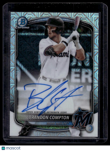 2025 Bowman Draft Brandon Compton #BMA-BCO Chrome Prospect Autographs Mojo Refractor AU