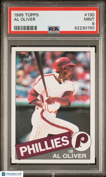 1985 Topps Al Oliver #130 PSA 9