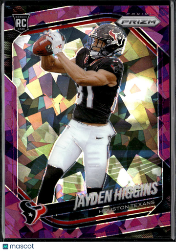 Jayden Higgins 2025 Panini Prizm RC Mosaic Houston Texans