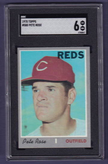 1970 Topps #580 Pete Rose SGC 6