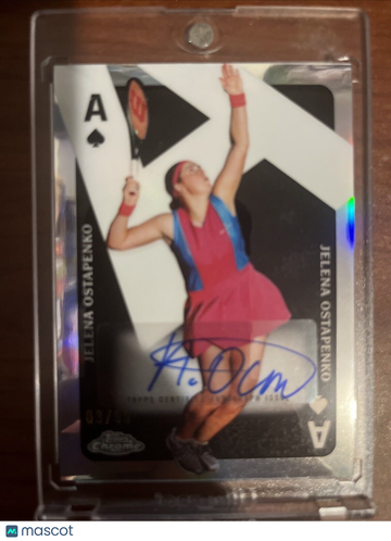 2024 Topps Chrome Tennis Jelena Ostapenko #CAA-JO Refractor / Parallel/Variety Insert