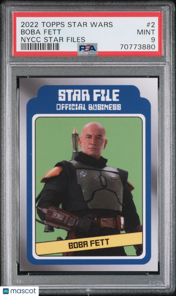2022 Topps Star Wars Nycc Star Files Boba Fett #2 PSA 9