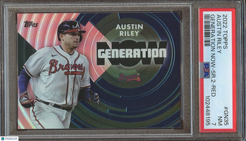 2022 Topps Generation Now Austin Riley #GN35 Red PSA 7 Topps