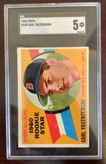 1960 Topps Carl Yastrzemski #148 SGC 5 Rookie HOF