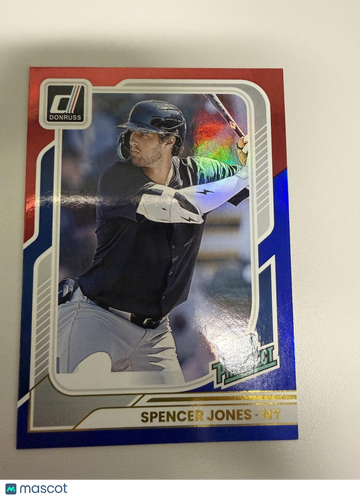 2026 Donruss Spencer Jones #178 Red and Blue
