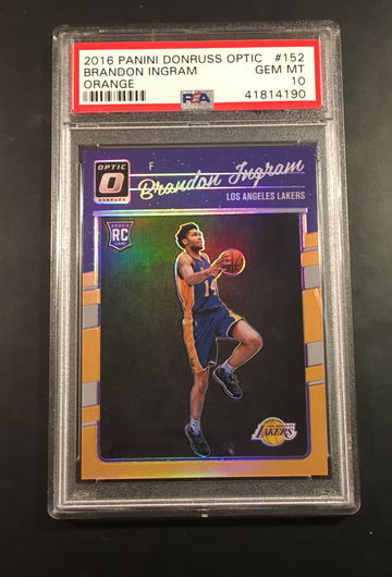 Brandon Ingram Optic Orange Rookie /199 PSA 10 (Pop 40)