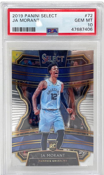 2019 Select Concourse Ja Morant #72 Rookie RC PSA 10 