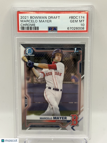 2021 Bowman Draft Marcelo Mayer #BDC174 Chrome PSA 10