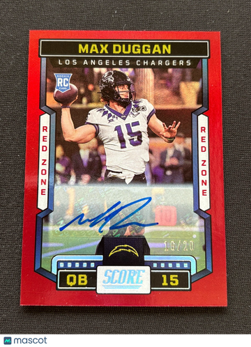 2023 Score Max Duggan Red Zone Rookie
