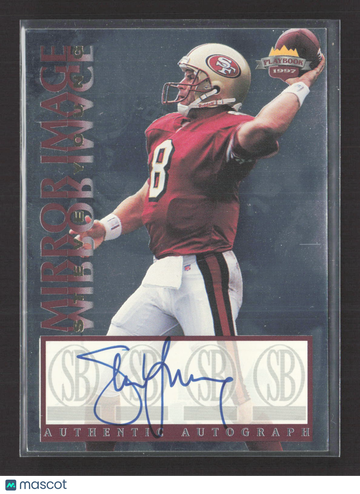 1997 Score Board Playbook Mirror Image Steve Young #4 of 7 /360