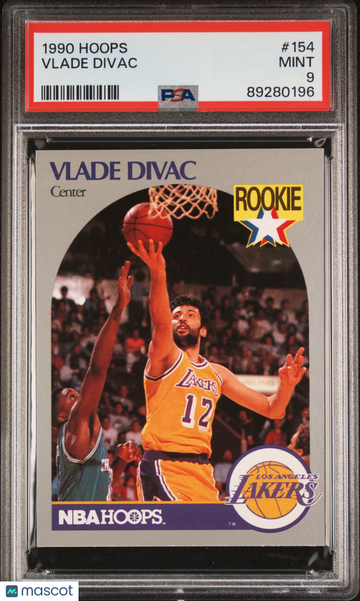 1990 Hoops Vlade Divac #154 Rookie PSA 9