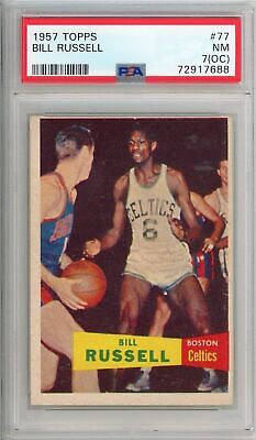 1957 Topps Bill Russell Rookie #77 PSA 7 (OC) P1346
