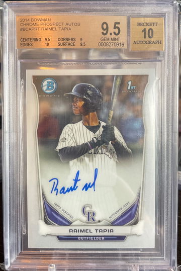 Raimel Tapia Bowman Chrom Auto 2014 BGS 9.5