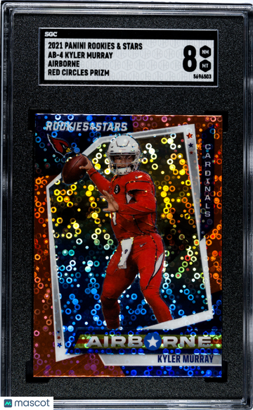 2021 Panini Rookies & Stars Kyler Murray #AB-4 Airborne Red Circles Prizm SGC 8