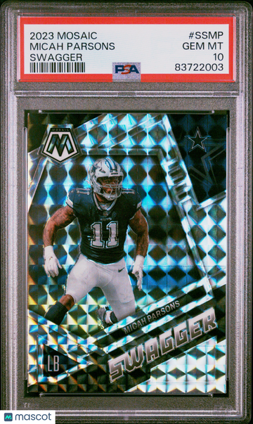 2023 Panini Mosaic Swagger Micah Parsons #SSMP PSA 10
