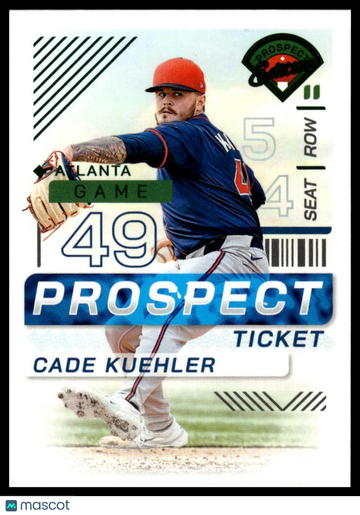 2024 Panini Prospect Edition Cade Kuehler #152 Green