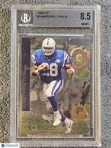 1994 SP Marshall Faulk #3 HOF RC Rookie BGS 8.5