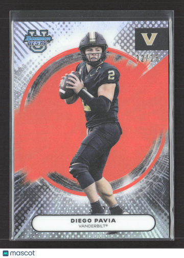 2025 Topps Bowman Best University Diego Pavia #98 Red