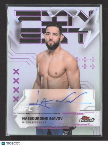 2025 Topps Finest UFC Nassourdine Imavov #FA-NI Refractor