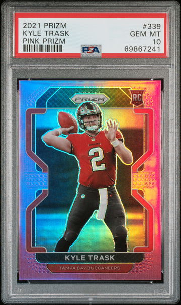 2021 Prizm Kyle Trask Pink Prizm PSA 10