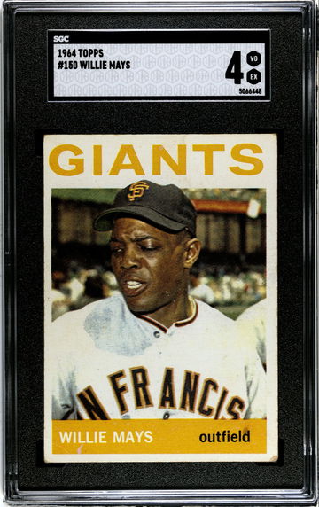 1964 Topps #150 Willie Mays SGC 4 VG-EX