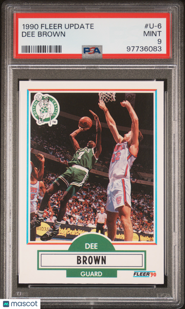1990 Fleer Update Dee Brown #U-6 Rookie PSA 9