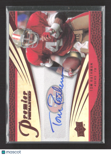2008 Upper Deck Premier Penmanship Tom Rathman #PP47