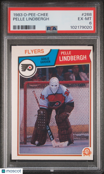 1983-84 O-Pee-Chee Pelle Lindbergh #268 [Base] Rookie Base Set PSA 6