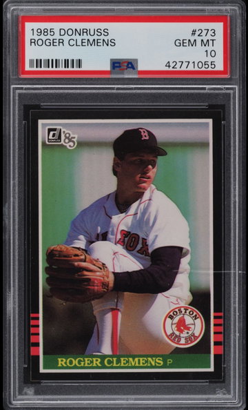 1985 Donruss Roger Clemens #273 Rookie RC PSA 10 Gem Mint 