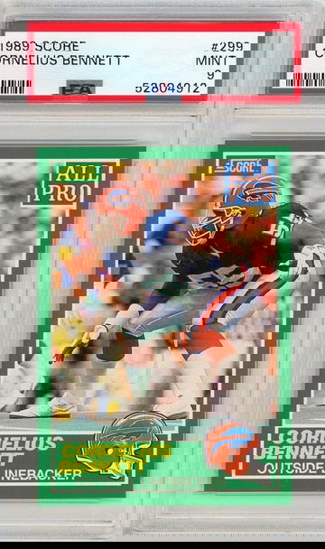 1989 Score Cornelius Bennett #299 PSA 9 P1229