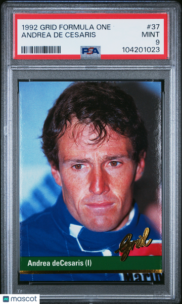 1992 Grid Formula One Andrea De Cesaris #37 PSA 9