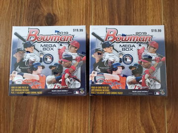 2019 Bowman Baseball Mega Box (2 Boxes)