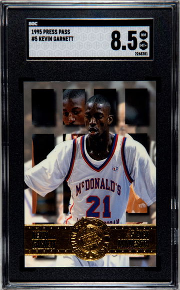 Kevin Garnett 1995 Press Pass SGC 8.5 