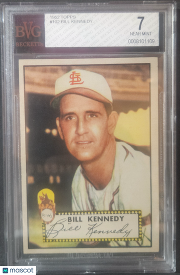 1952 Topps Bill Kennedy #102 BVG 7