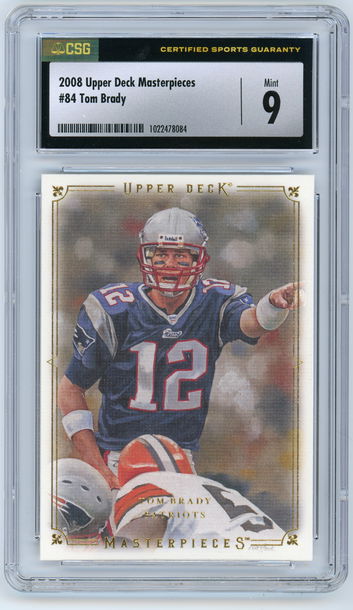 TOM BRADY 2008 Upper Deck Masterpieces #84 CSG 9