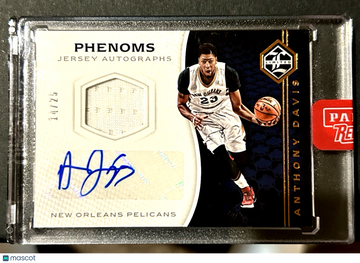 2016-17 Panini Limited Anthony Davis #PJA-AD [Base] Memorabilia Insert Panini Authentic