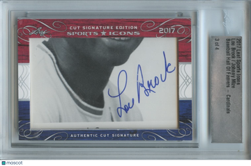 2017 Leaf Johnny Mize Lou Brock Leaf