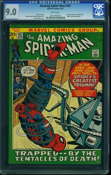 AMAZING SPIDER-MAN #107, CGC 9.0 VFNM