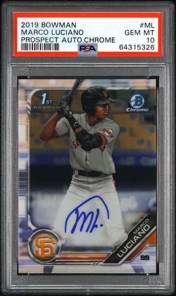 2019 BOWMAN AUTO Marco Luciano PSA 10