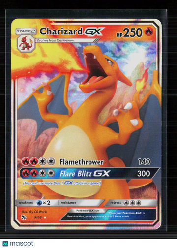 2019 Hidden Fates Charizard GX Holo Rare #9/68