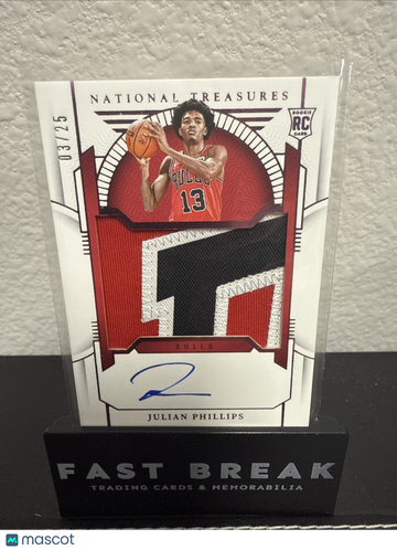 2023 Panini National Treasures Julian Phillips Patch Rookie