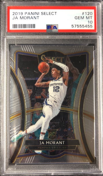 2019 Panini Select Ja Morant Premier Level RC PSA 10