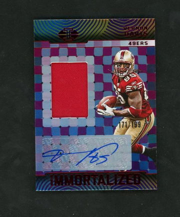 2020 Panini Spectra IJ-VDS Vernon Davis Immortalized 49ers