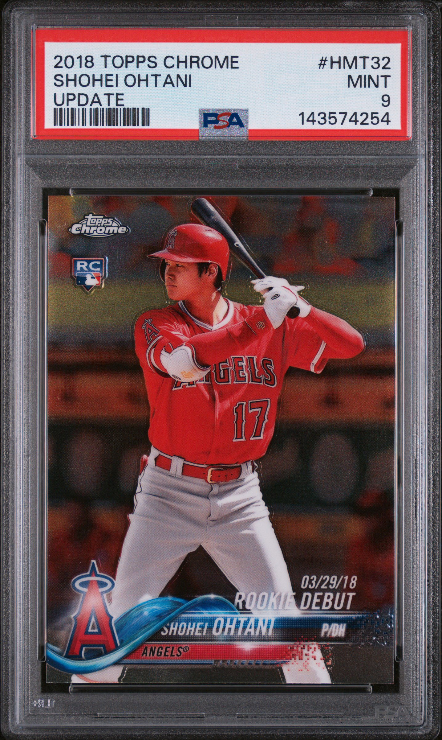 2018 Topps Chrome Update Shohei Ohtani Base #HMT32 PSA 9 | Card Ladder