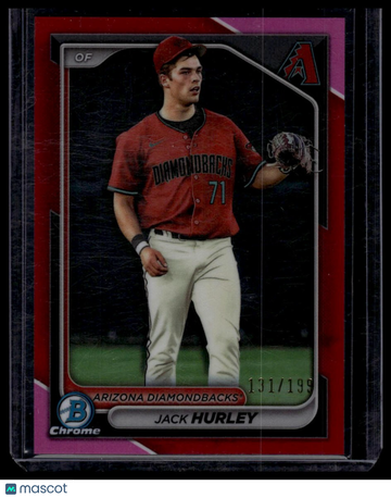 2024 Bowman Jack Hurley #BCP-104 Chrome Prospects Fuchsia Refractors SN