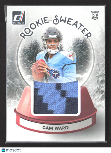 2025 Panini Donruss Rookie Sweater Cam Ward #SWE-CWD Rookie Sweater RC Memorabilia