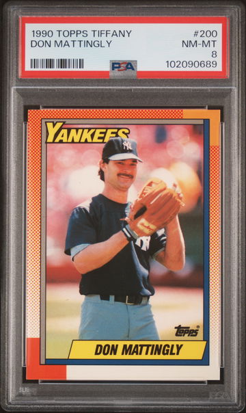 1990 Topps Tiffany Don Mattingly #200 /15000 PSA 8