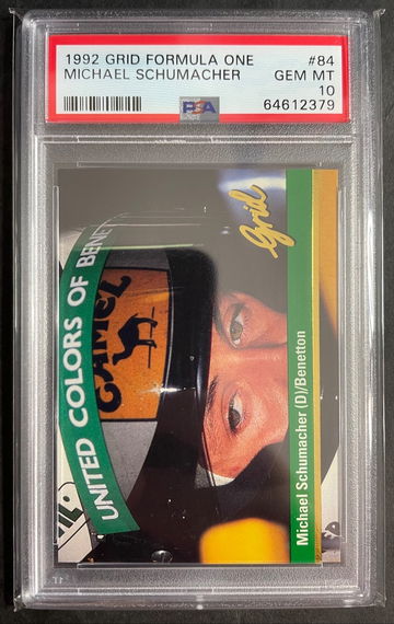 1992 Michael Schumacher Grid Formula 1 #84, Graded PSA 10