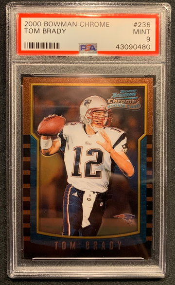 Tom Brady 2000 Bowman Chrome #236 PSA 9 Mint 