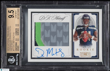 2019 Panini National Treasures D.K. Metcalf #11 BGS 9.5 Auto 10